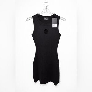 THE KOOPLES COURTE AJUSTÉE - JUMPER DRESS - BLACK SIZE SMALL